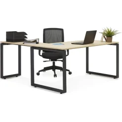 Table de réunion ou bureau bench 'BAKUS SQUARE' noir