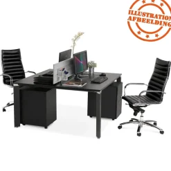 Table de réunion ou bureau bench noir