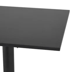 Table de terrasse pliable 'NOCTALI' carrée noire