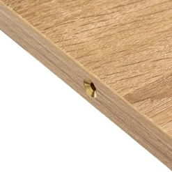 Table extensible effet chêne naturel