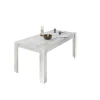 Table extensible 180x90cm décor chene blanc