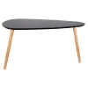 Table Gigogne Bois Galet Noir