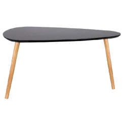 Table Gigogne Bois Galet Noir