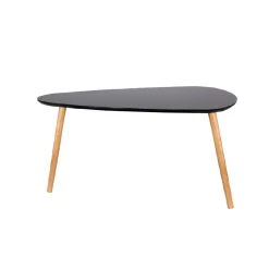 Table Gigogne Bois Galet Noir