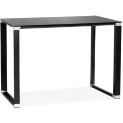 Table haute ou bureau haut 'XLINE HIGH TABLE' en verre noir