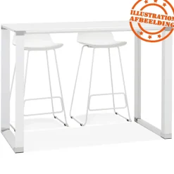 Table haute ou bureau haut 'XLINE HIGH TABLE' en verre noir
