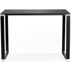 Table haute ou bureau haut 'XLINE HIGH TABLE' en verre noir
