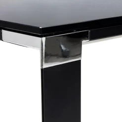 Table haute ou bureau haut 'XLINE HIGH TABLE' en verre noir