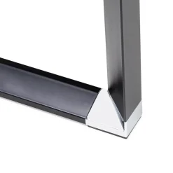 Table haute ou bureau haut 'XLINE HIGH TABLE' en verre noir