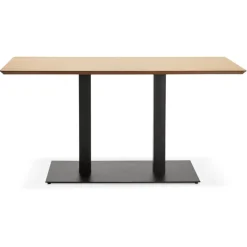 Table ou bureau design 'ZUMBA' en bois finition naturelle