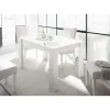 Table salle à manger extensible SKY laqué blanc mat
