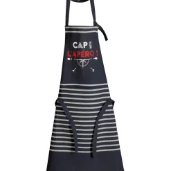 Tablier de cuisine Cap sur l'apéro recyclé Marine 72 x 90