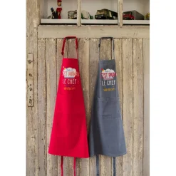 Tablier de cuisine Chef maman recyclé Rose 72 x 90