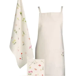 Tablier de cuisine Gardenia recyclé Ecru