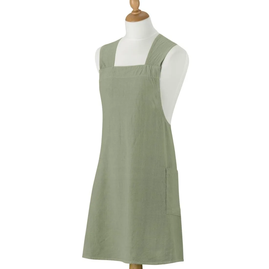 Tablier de cuisine japonais recyclé Haru Matcha 78 x 100