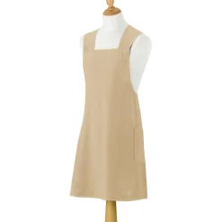 Tablier de cuisine japonais recyclé Haru Camel 78 x 100