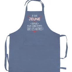 Tablier de cuisine Je suis jeune Jeans 72 x 90