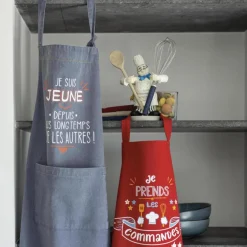 Tablier de cuisine Je suis jeune Jeans 72 x 90