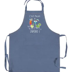 Tablier de cuisine L'apéro Jeans 90 x 72