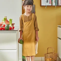 Tablier de cuisine pour enfant en Coton MYKID Jaune