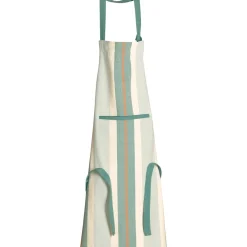 Tablier de cuisine recyclé YUNA avec poche Vert eau 72 x 85