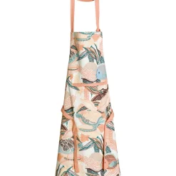 Tablier de cuisine recyclé DORI avec poche Pêche 72 x 85