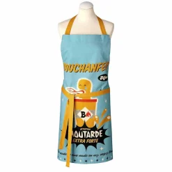 Tablier Imprimé En Coton - MISTERATOMIC Bouchanfeu - 85 x 76 cm