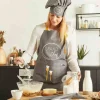 Tablier+Toque Adulte Gris - CHEF