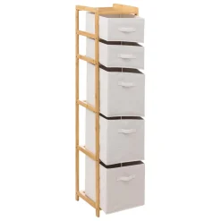 Étagère avec 5 paniers