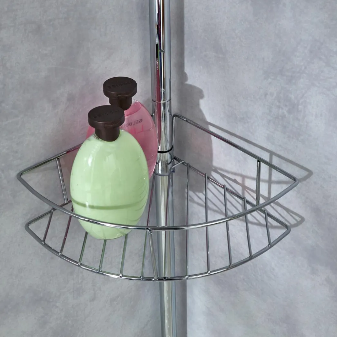 Étagère téléscope Hotello gris inox