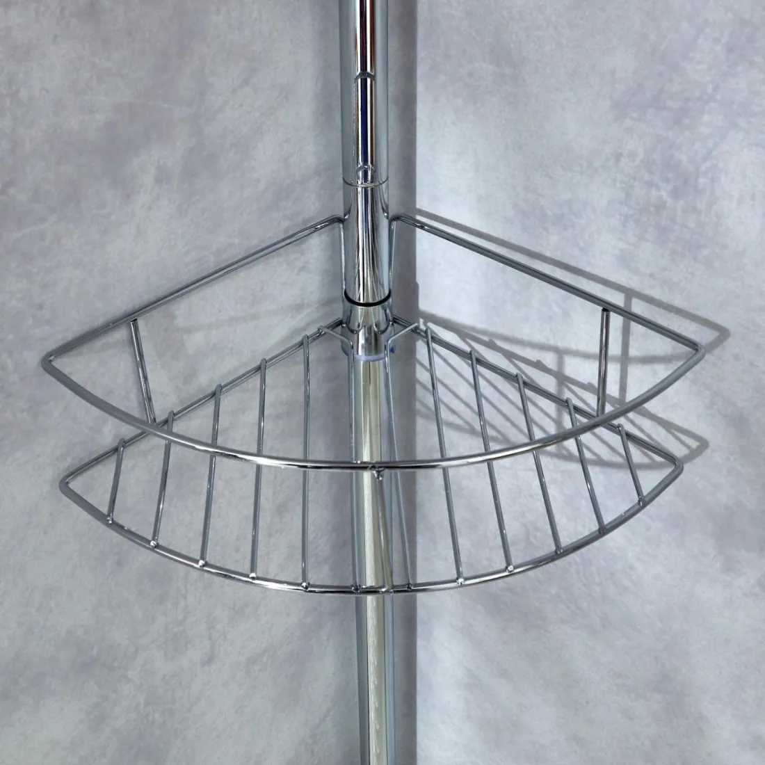 Étagère téléscope Hotello gris inox