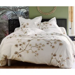Taie de traversin MILA blanche en coton