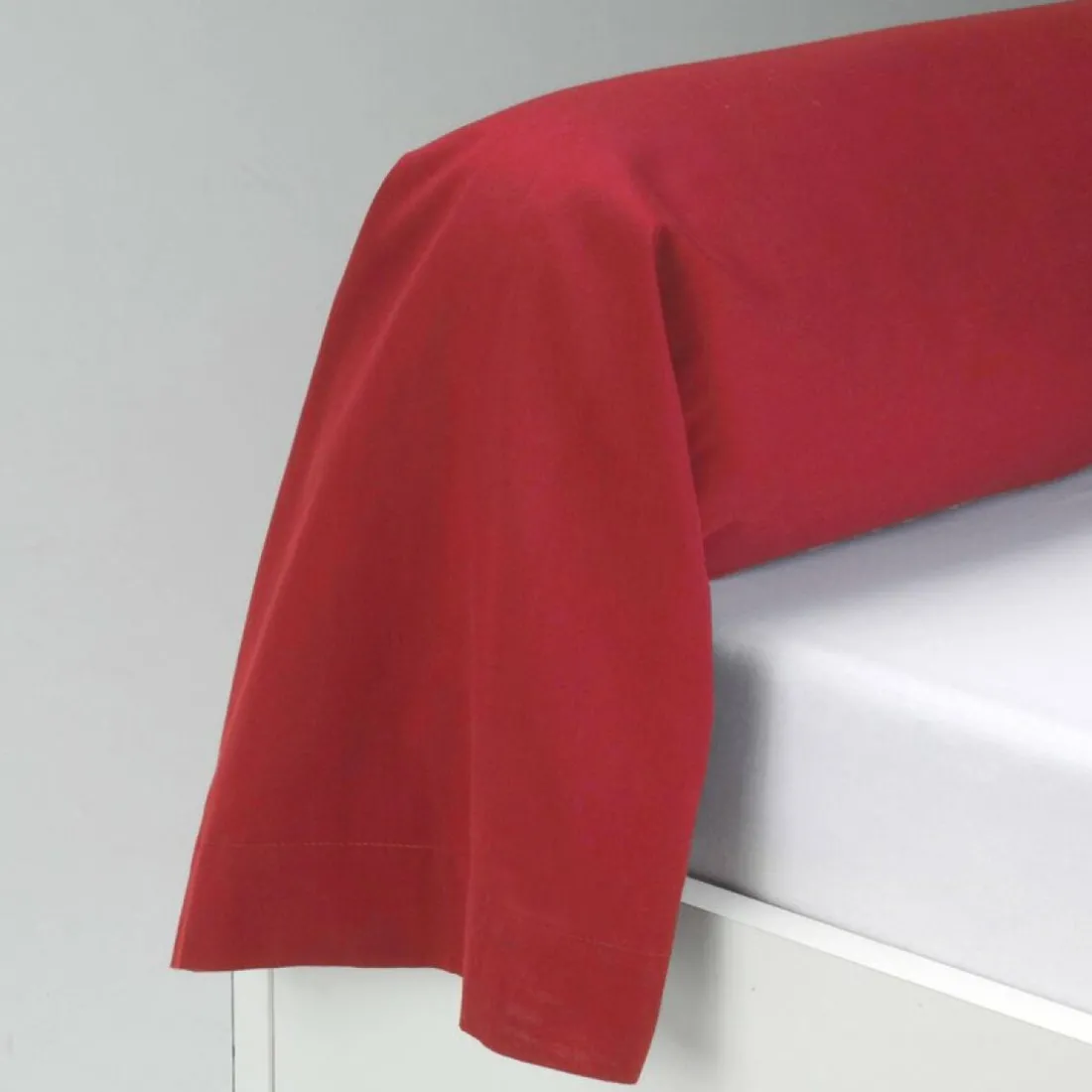 Taie de traversin coton TRIO - Rouge
