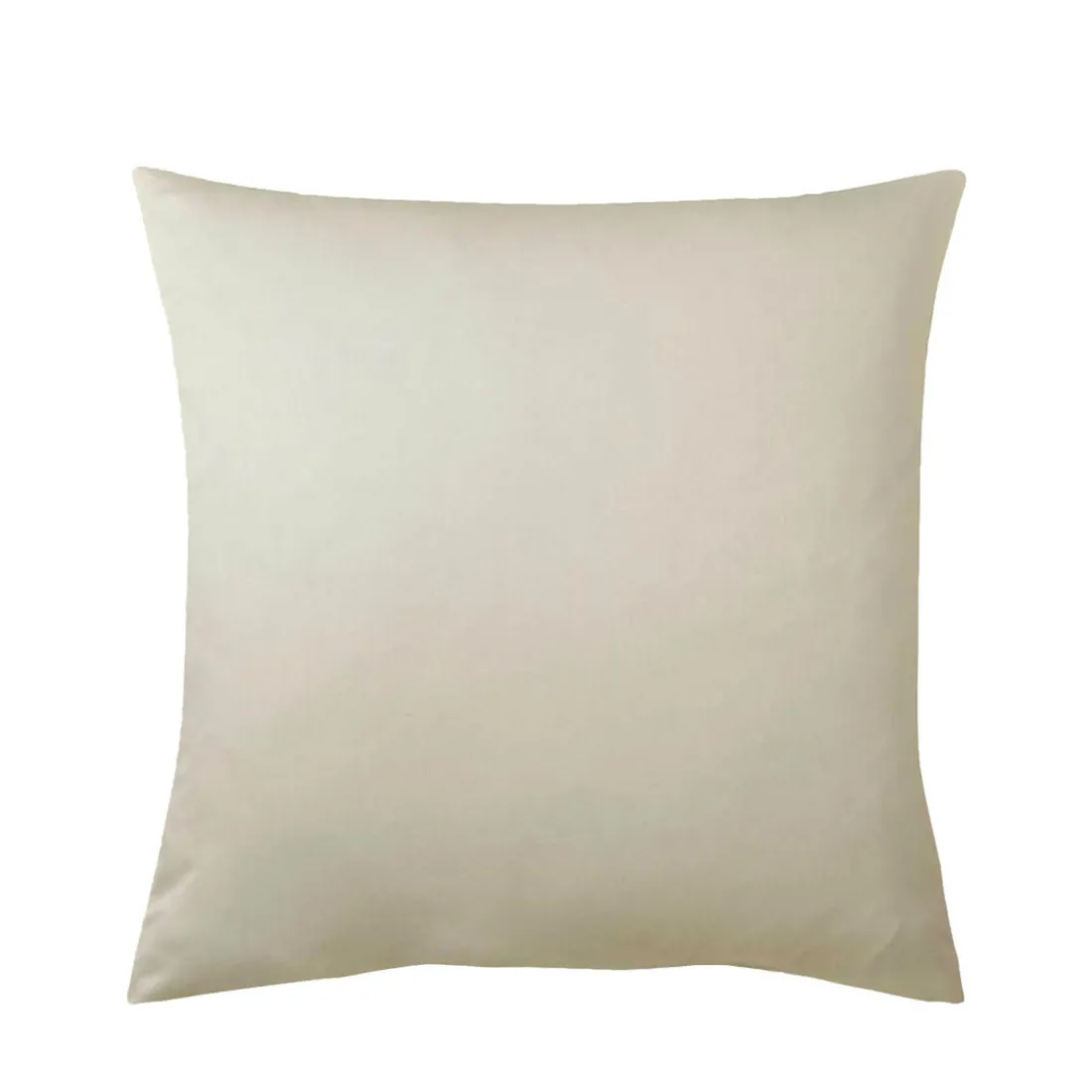 Taie de traversin, Taie d'oreiller satin de coton uni TERTIO® - Ecru uni