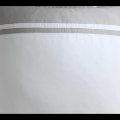 Taie d'oreiller en coton DUO - blanc/gris