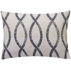 Taie d'oreiller en coton OCEAN WAVES beige