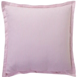 Taie d'oreiller en coton VALSE FLEURIE motif pivoine rose