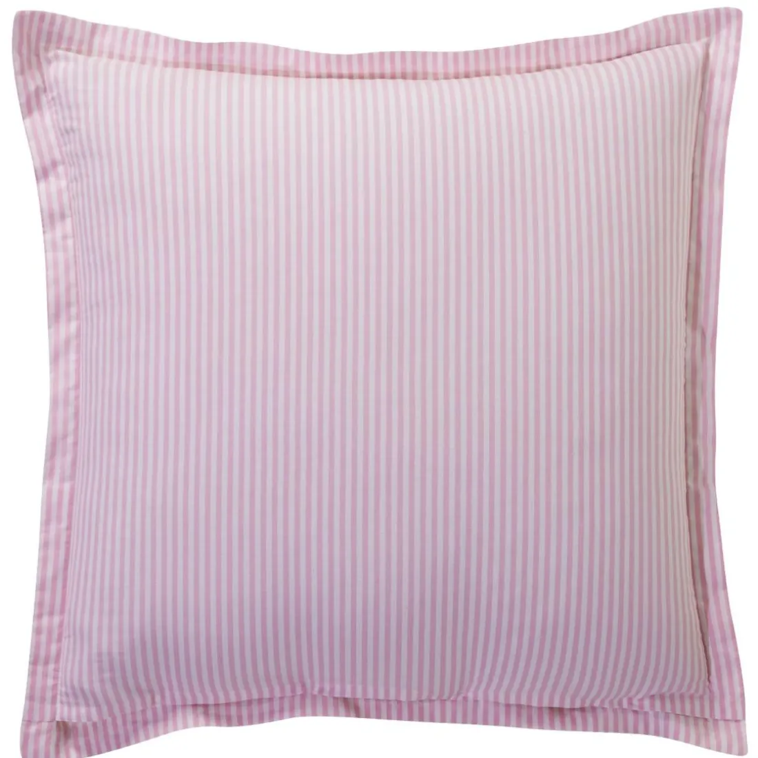 Taie d'oreiller en coton VALSE FLEURIE motif pivoine rose