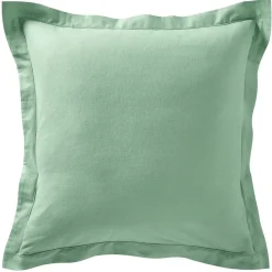 Taie d'oreiller FLANELLE UNI - vert amande