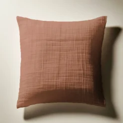 Taie d'oreiller gaze de coton TERTIO® - Rouille