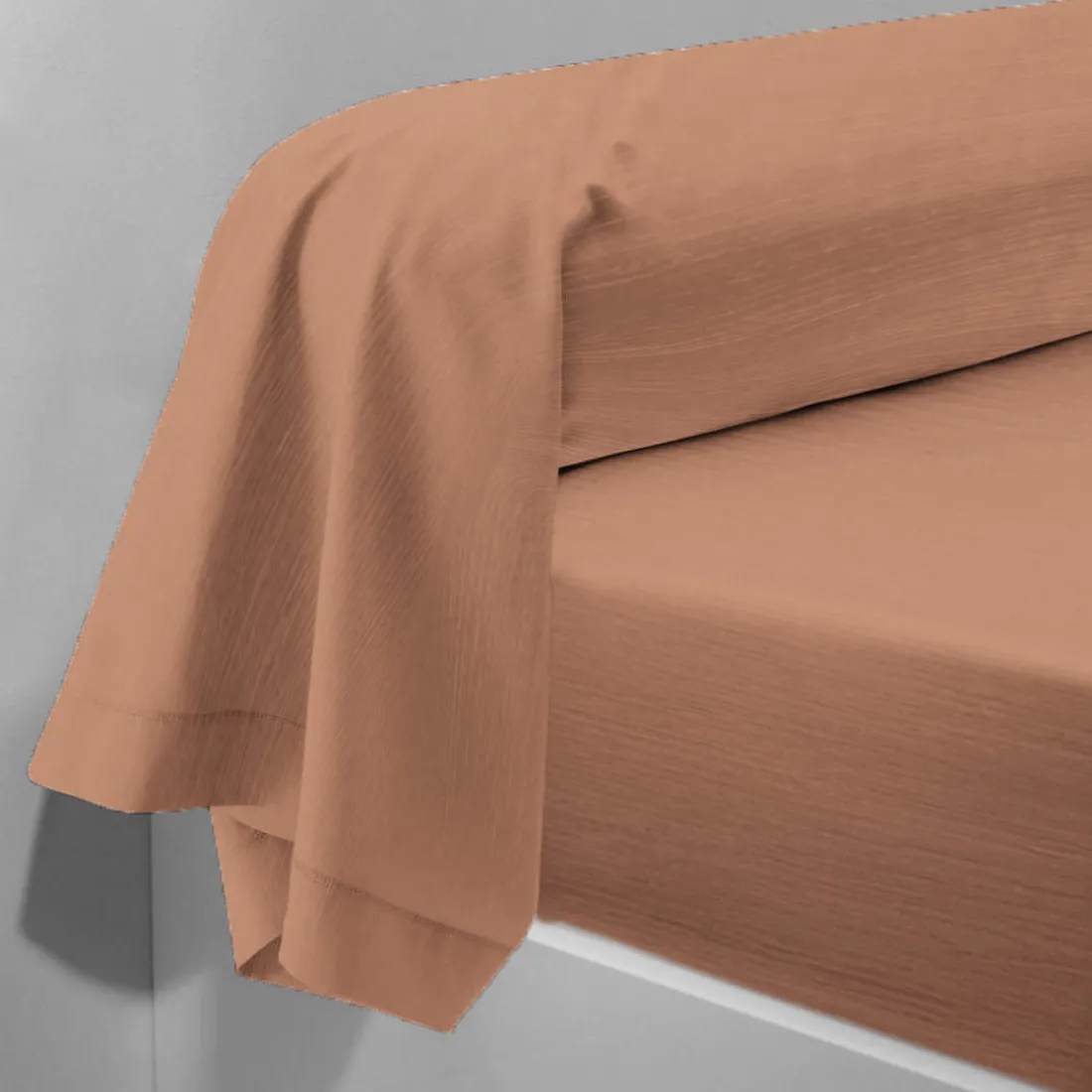 Taie d'oreiller gaze de coton TERTIO® - Rouille
