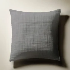 Taie d'oreiller gaze de coton TERTIO® - Anthracite