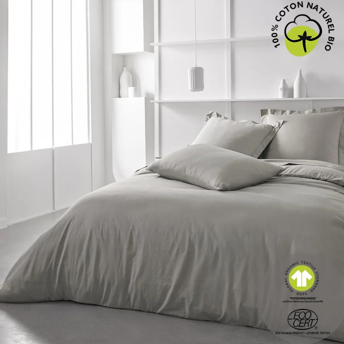Taie D'Oreiller Organic En Coton Dune