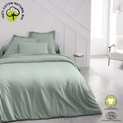 Taie D'Oreiller Organic En Coton Céladon