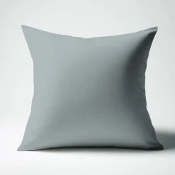 Taie d'oreiller ou de traversin en percale de coton TERTIO® - Gris perle