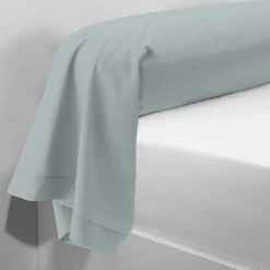 Taie d'oreiller ou de traversin en percale de coton TERTIO® - Gris perle