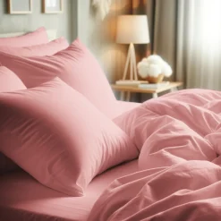 Taie d'oreiller ou de traversin en percale de coton TERTIO® - Rose Blossom