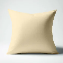 Taie d'oreiller ou de traversin en percale de coton TERTIO® - Beige Ficelle