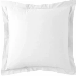 Taie d'oreiller ou de traversin en percale de coton TERTIO® – Blanc
