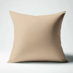 Taie d'oreiller ou de traversin en percale de coton TERTIO® - beige rosé